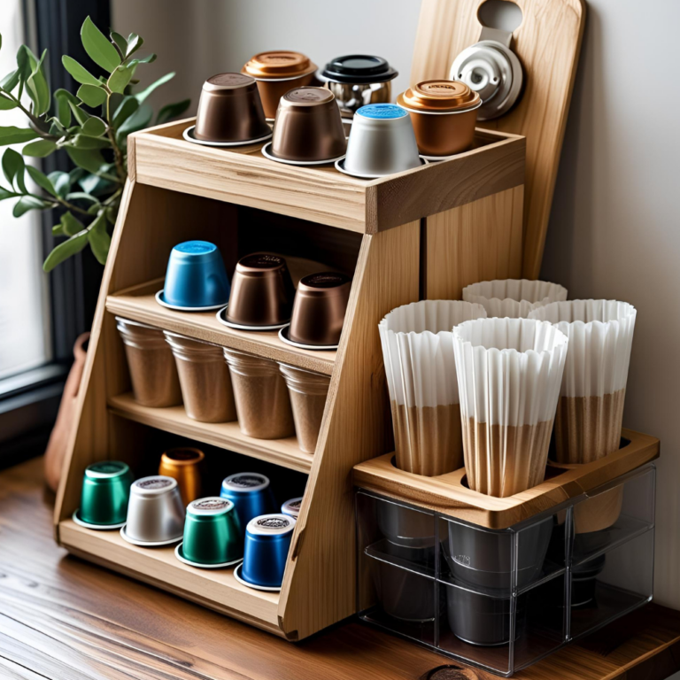 Ideias de DIY para organizar cápsulas, filtros e acessórios de café
